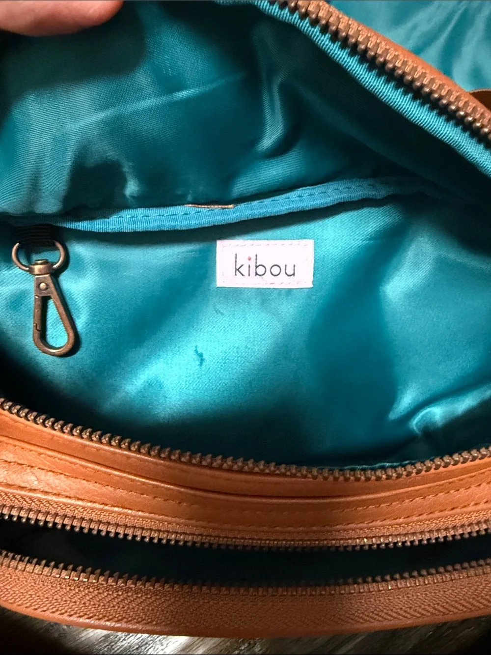 Kibou Brown Leather Fanny Diaper Pack
